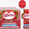 Ribena No Added Sugar Strawberry Juice Drink Cartons 6x250ml
