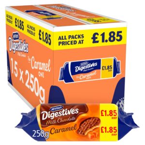 McVitie;'s Caramel Digestive Biscuits 250g £1.85 PMP