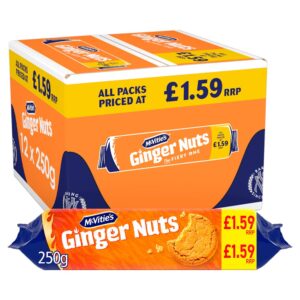 McVitie's Ginger Nuts Biscuits 250g PMP £1.59