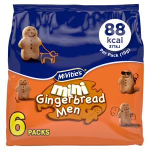McVitie's Mini Gingerbread Men Multipack Biscuits 6 x 19g