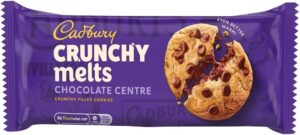 Cadbury Crunchy Melts Chocolate Centre Chocolate Chip Cookies 156g