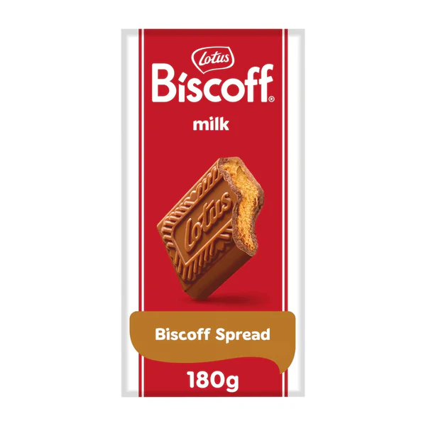Lotus Biscoff Milk Chocolate Bar 180g