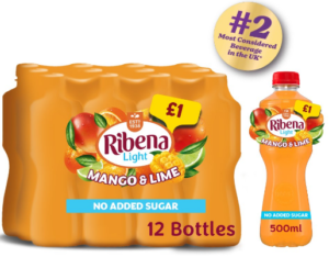 Ribena Mango & Lime NAS PM £1.00 500ml
