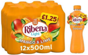 Ribena Mango & Lime PM £1.25 500ml