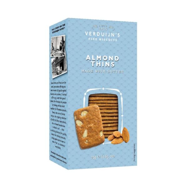 Verdijn's Almond Thins Made With Butter 75g