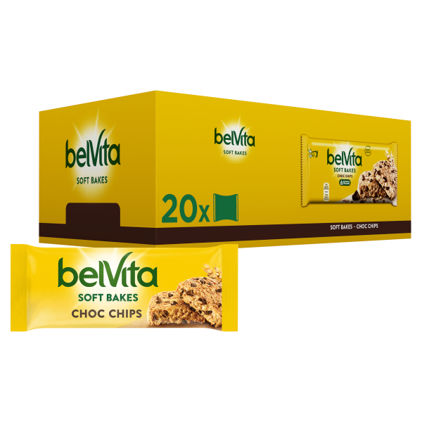 Belvita Breakfast Biscuits Soft Bakes Choc Chips 50g