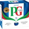 PG TIPS 70S BOX 6X203G BOX DECAF