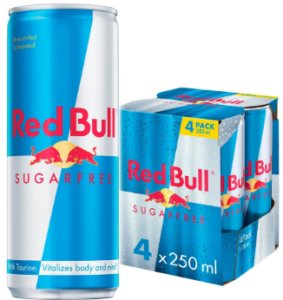 Red Bull Sugar Free Energy Drink 4x250ml