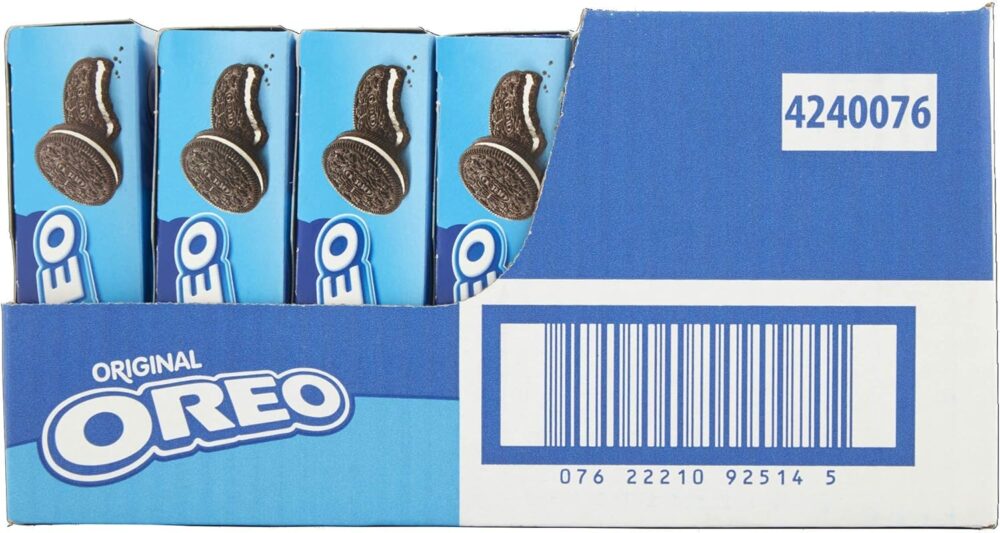 OREO Original Vanilla Sandwich Biscuits 6 Snack Packs 132g