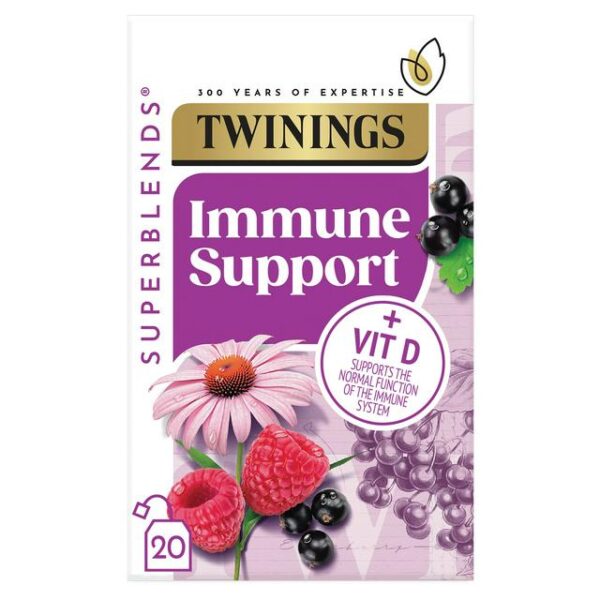 Twinings Superblends Immune Support Blackcurrant & Raspberry 20 Tea Bags 40g