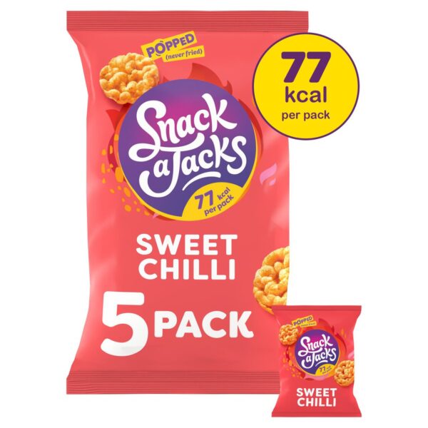 Snack a Jacks Sweet Chilli Multipack Rice Cakes 5 x 19g