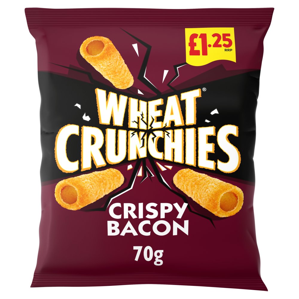 Wheat Crunchies Bacon Crisps £1.25 PMP 70g