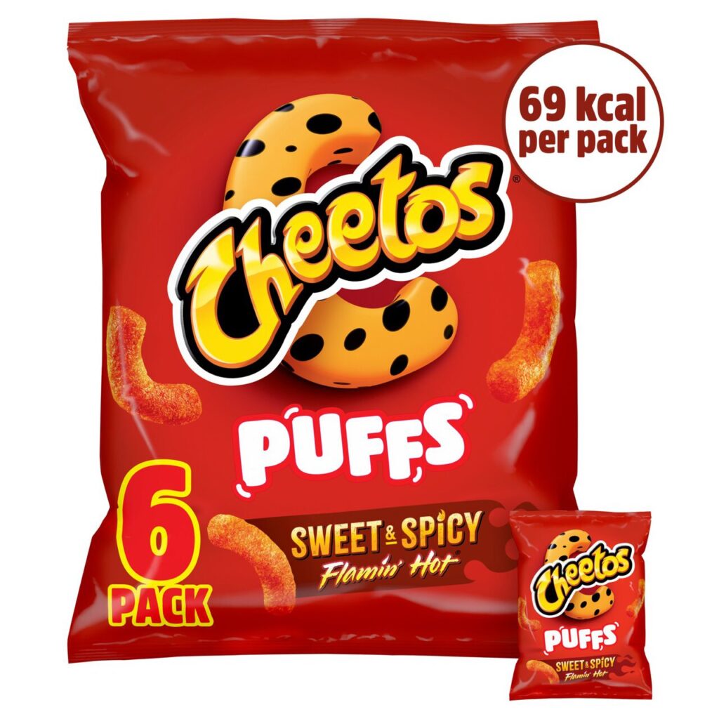 Cheetos Puffs Flamin' Hot Snacks 6 Pack