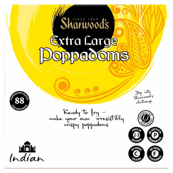 Sharwood's Extra Large Poppadoms 1kg