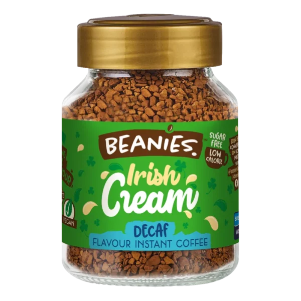 Beanies Irish Cream Flavour Decaf Instant Coffee 50g