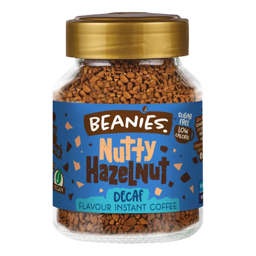 Beanies Decaf Nutty Hazelnut Instant Coffee 50g