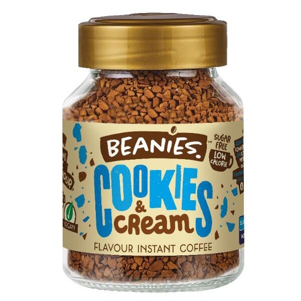 Beanies Cookies And Cream Flavoured Instant Coffee 50g