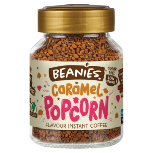 Beanies Caramel Popcorn Flavour Instant Coffee 50g