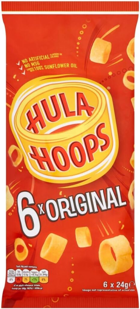 Hula Hoops Original Multipack Crisps 6 Pack