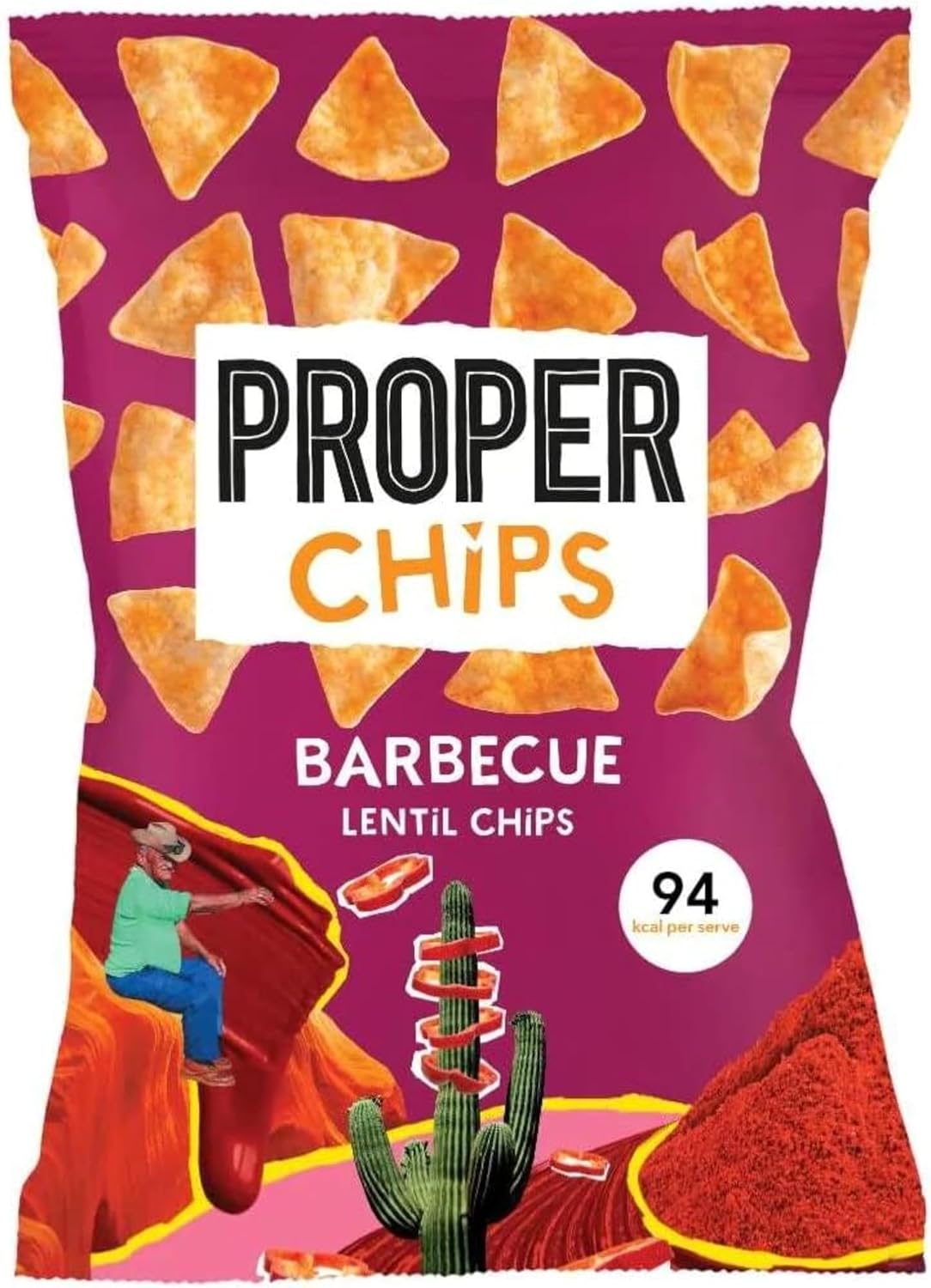 Proper Chips Barbecue Lentil Chips 85g