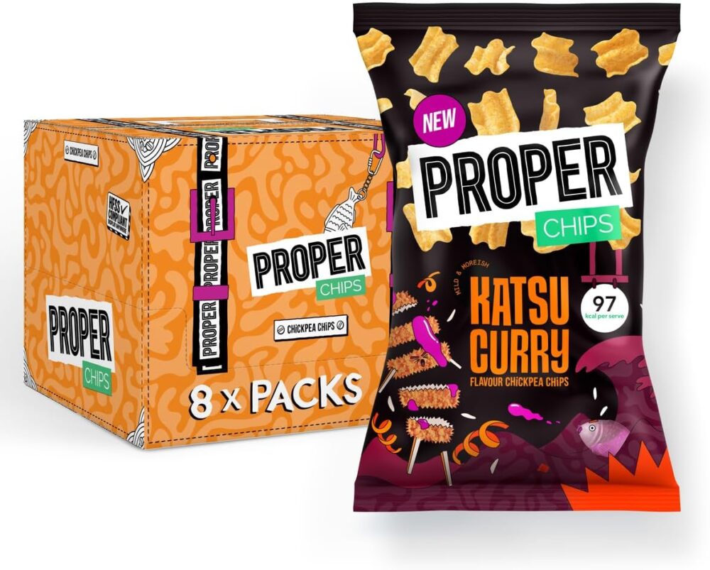 Proper Katsu Curry Flavour Chickpea Chips 85g