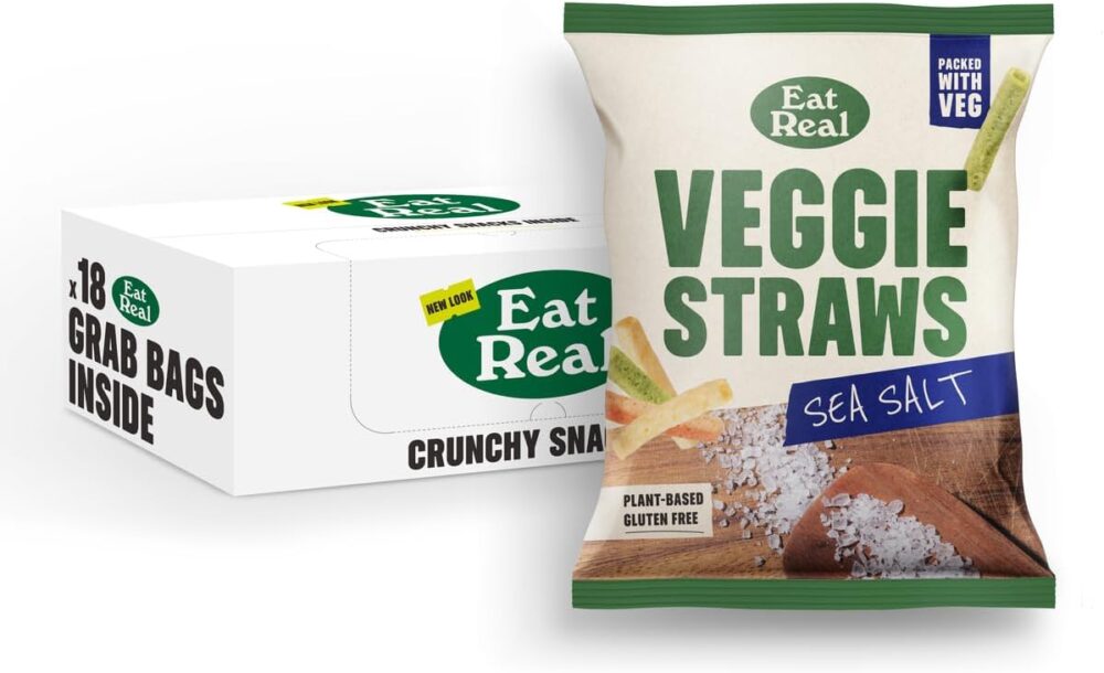 Eat Real Veggie Straws With Sea Salt 45g
