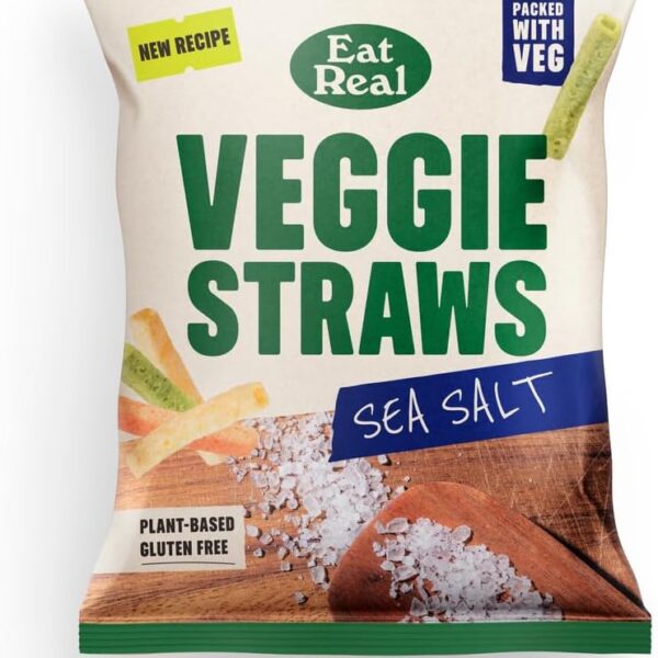 Eat Real Veggie Straws With Sea Salt 45g
