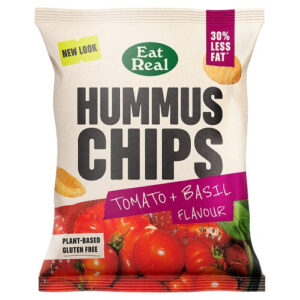Eat Real Hummus Chips Tomato + Basil Flavour 45g