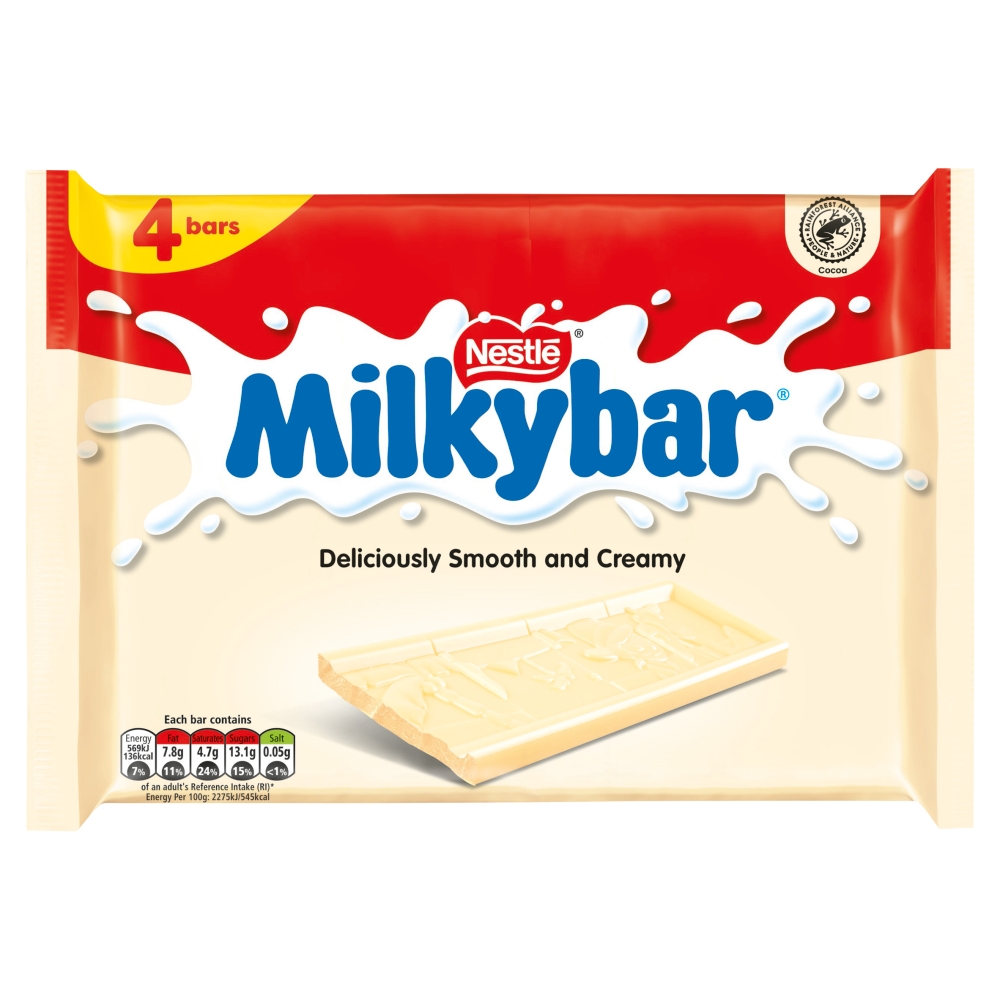 Milkybar White Chocolate Bar Multipack 25g 4 Pack
