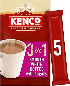 Kenco Instant 3in1 Smooth White Coffee with Sugar 5x20g