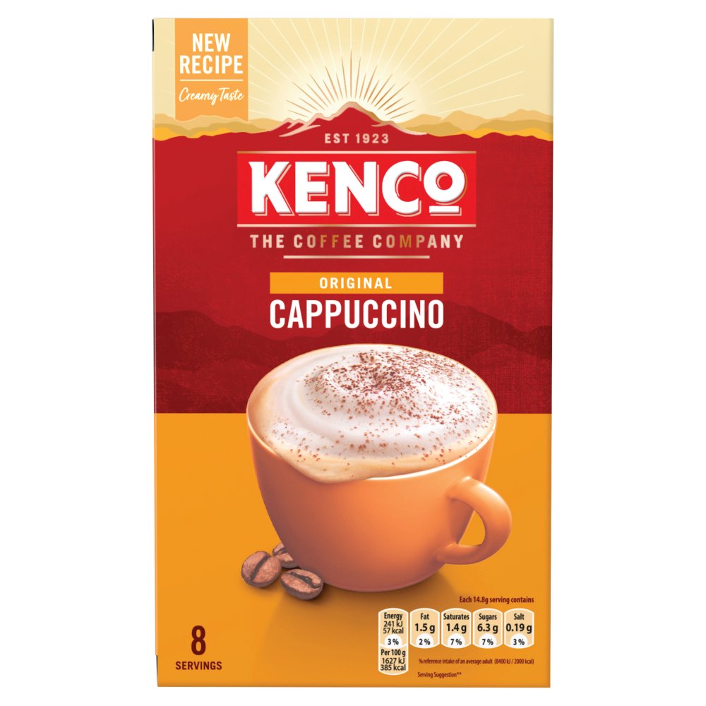 Kenco Instant Cappuccino Regular 8x14.8g