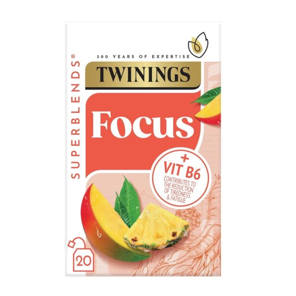 Twinings Superblends Focus Mango & Pineapple with Ginseng Tea Bags 30g