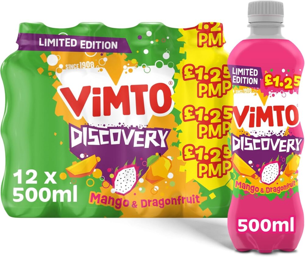 Vimto Discovery Mango & Dragonfruit Pm £1.25 500ml