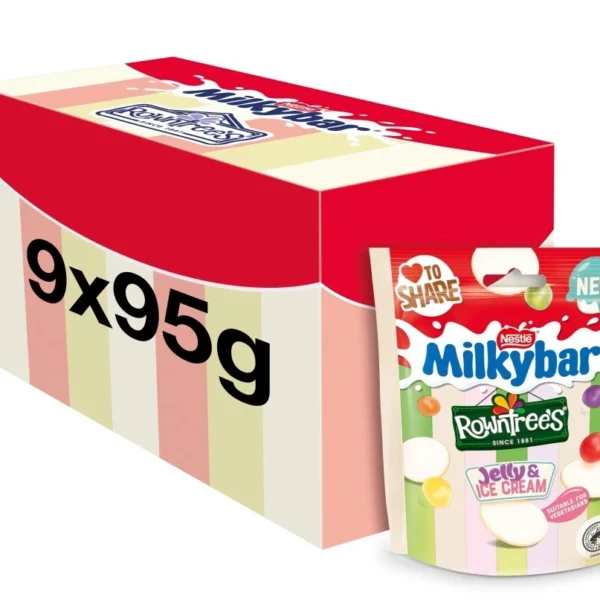 Milkybar Rowntree's Jelly & Ice Cream Share Bag 95g