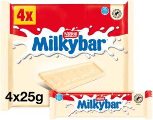 Milkybar White Chocolate Bar Multipack 4x25g