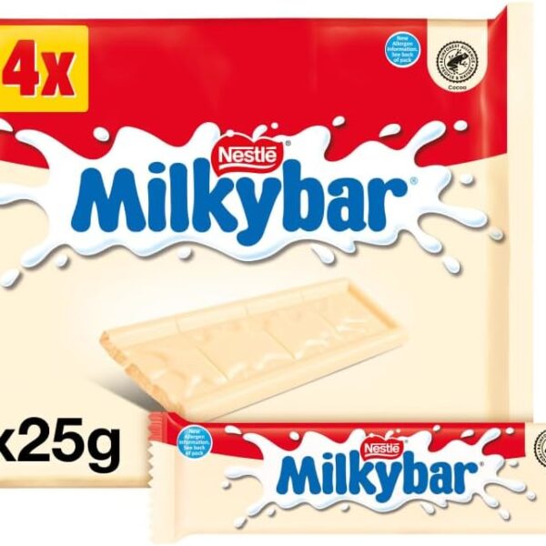 Milkybar White Chocolate Bar Multipack 4x25g