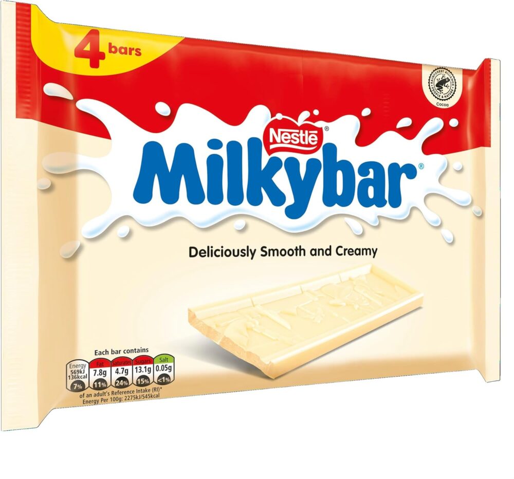 Milkybar White Chocolate Bar Multipack 4x25g