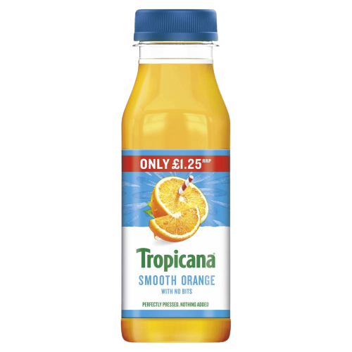 Tropicana Orange Juice Smooth PMP £1.25 250ml