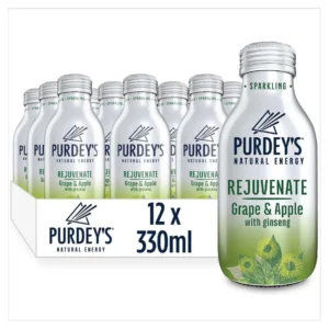 Purdey's Natural Energy Rejuvenate Grape & Apple with Ginseng Bottle 330ml