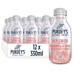 Purdey's Replenish Sparkling Raspberry & Rose 330ml