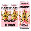 Rockstar Strawberry & Lime Energy Drink Pm £1.29 500ml
