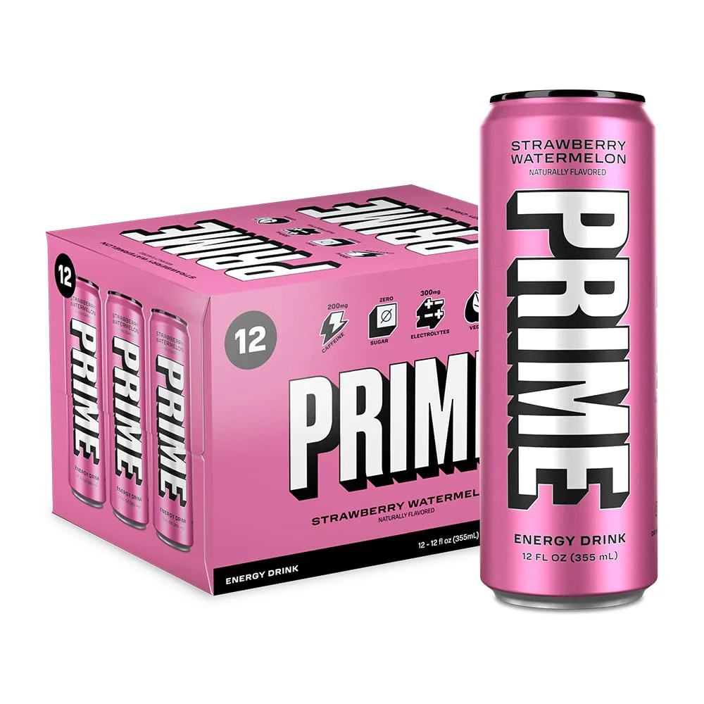 Prime Strawberry Watermelon Flavour Energy Drink 330ml
