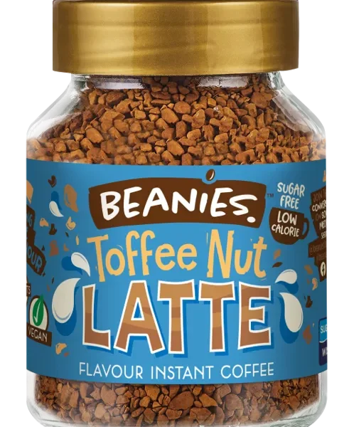 Beanies Toffee Nut Latte Flavoured Instant Coffee 50g