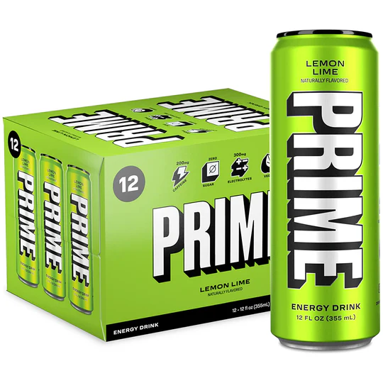 Prime Lemon Lime Flavour Energy Drink 330ml