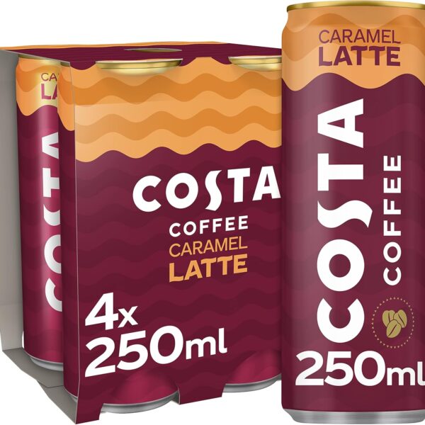 Costa Latte Caramel 4x250ml