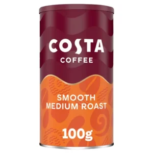 Costa Coffee Smooth Medium Roast Instant Coffee, 6 x 100g