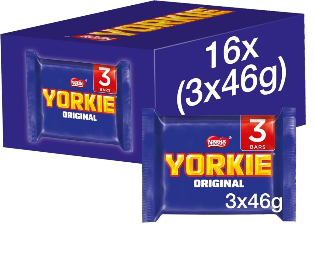 Yorkie Milk Chocolate Bar Multipack 46g 3 Pack