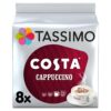 Costa Tassimo Cappuccino Coffee Pods x8