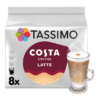 Costa Tassimo Latte Coffee Pods x8