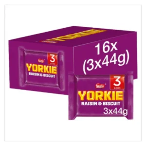Yorkie Raisin & Biscuit Chocolate Bar Multipack 44g 3 Pack